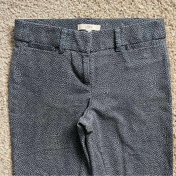 Blue Speckled LOFT Dress Pants Ankle Fit Size 0 Petite - Picture 7 of 7